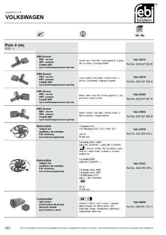 Spare parts cross-references