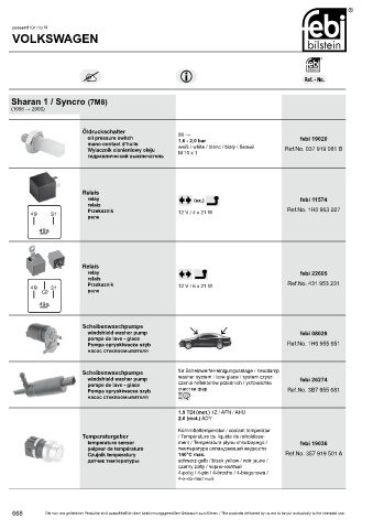 Spare parts cross-references