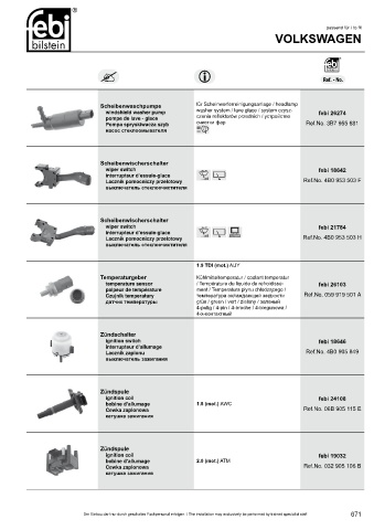 Spare parts cross-references