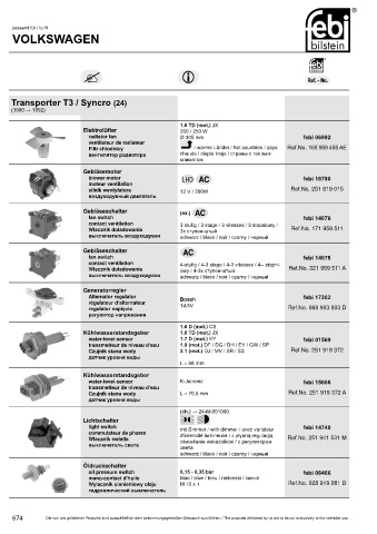 Spare parts cross-references