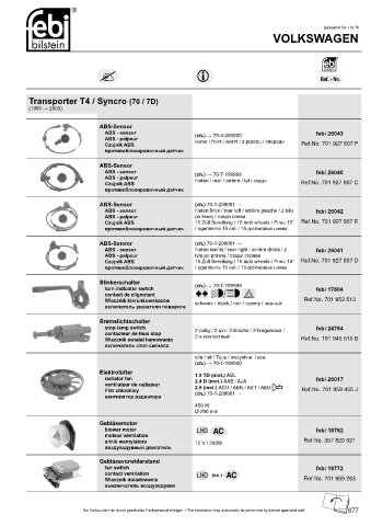 Spare parts cross-references