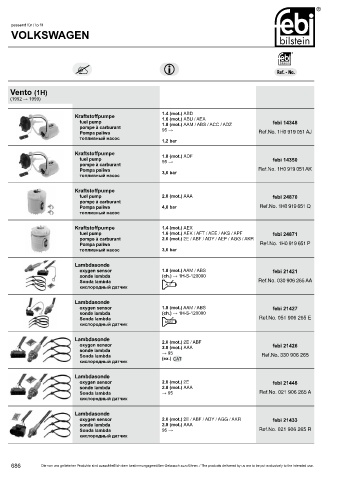 Spare parts cross-references