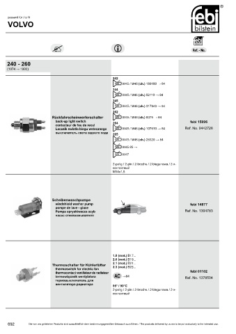 Spare parts cross-references