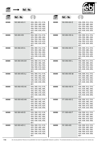 Spare parts cross-references