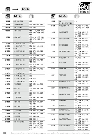 Spare parts cross-references