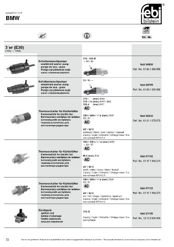 Spare parts cross-references