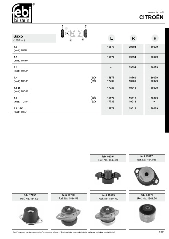 Spare parts cross-references