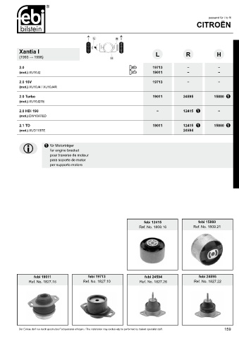 Spare parts cross-references