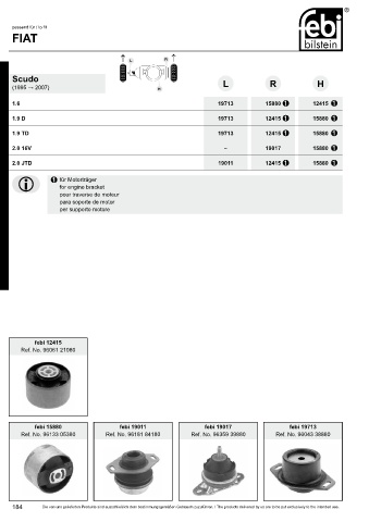 Spare parts cross-references