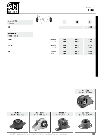 Spare parts cross-references