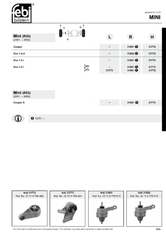 Spare parts cross-references