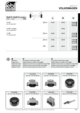 Spare parts cross-references