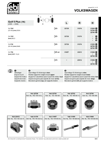 Spare parts cross-references