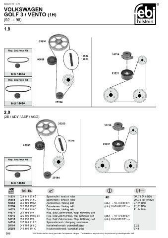 Spare parts cross-references