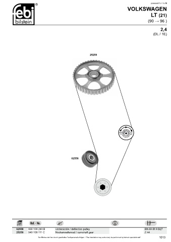 Spare parts cross-references