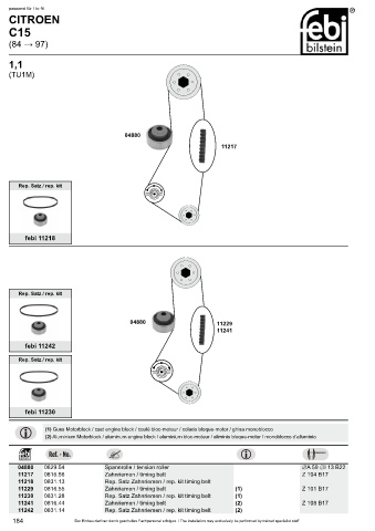 Spare parts cross-references