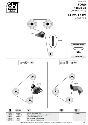 Spare parts cross-references