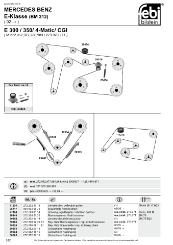 Spare parts cross-references