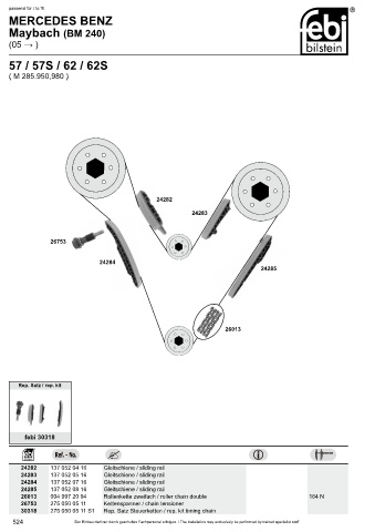 Spare parts cross-references