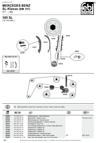 Spare parts cross-references