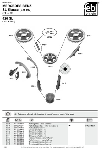 Spare parts cross-references