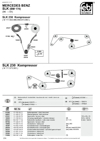 Spare parts cross-references