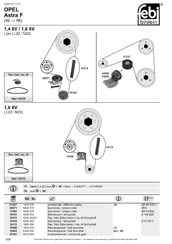 Spare parts cross-references