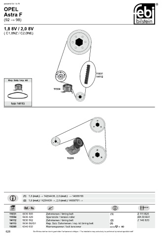 Spare parts cross-references