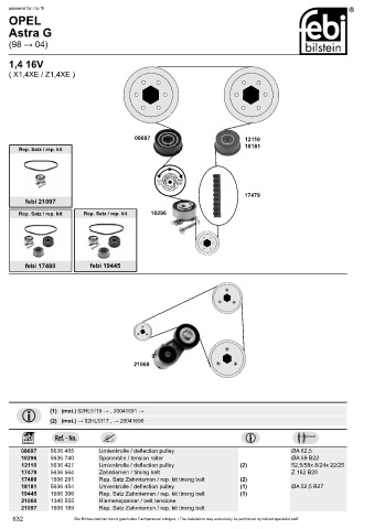 Spare parts cross-references