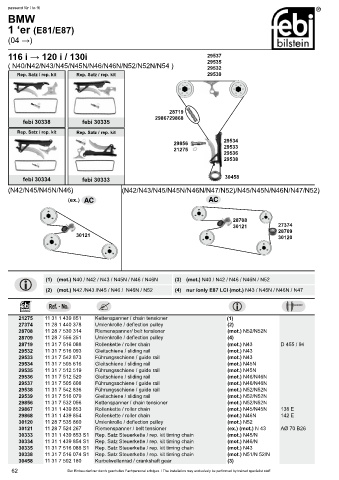 Spare parts cross-references