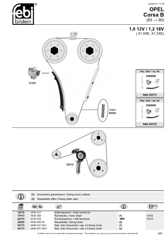 Spare parts cross-references