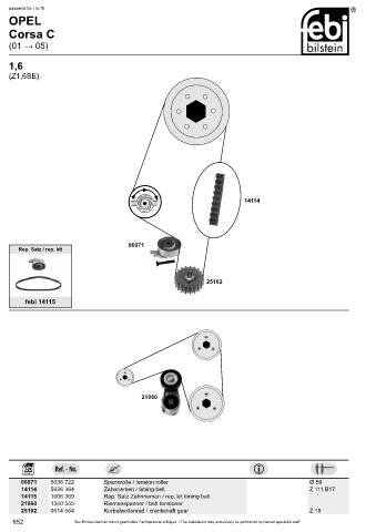 Spare parts cross-references