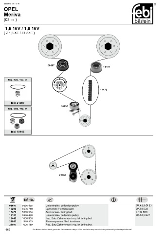 Spare parts cross-references