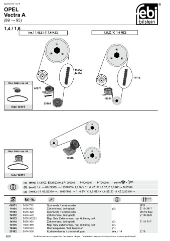 Spare parts cross-references