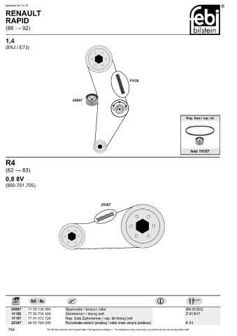 Spare parts cross-references