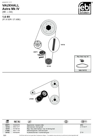 Spare parts cross-references