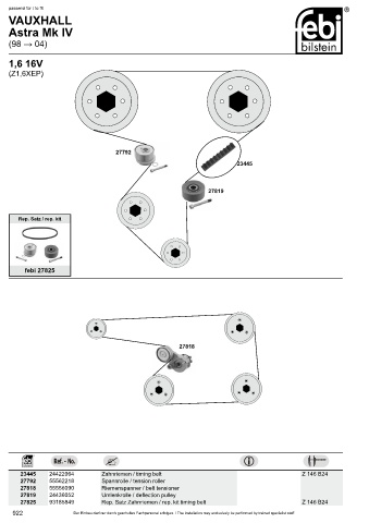 Spare parts cross-references