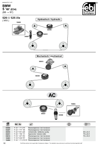 Spare parts cross-references