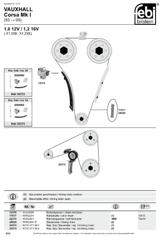 Spare parts cross-references