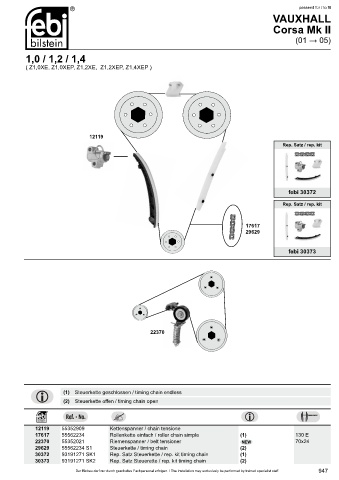 Spare parts cross-references