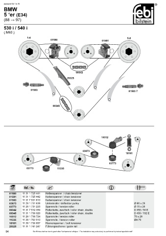 Spare parts cross-references