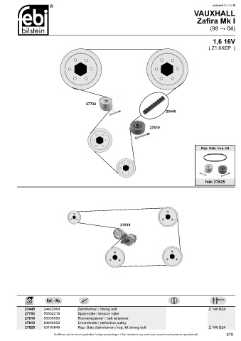 Spare parts cross-references