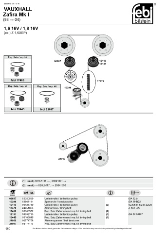 Spare parts cross-references