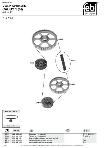 Spare parts cross-references