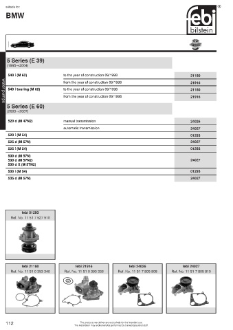 Spare parts cross-references