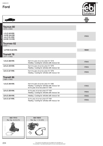 Spare parts cross-references