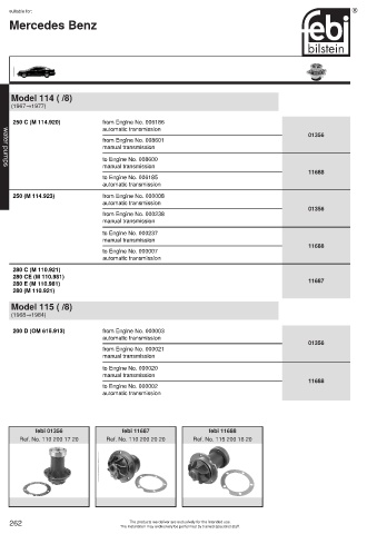 Spare parts cross-references