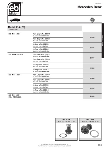 Spare parts cross-references