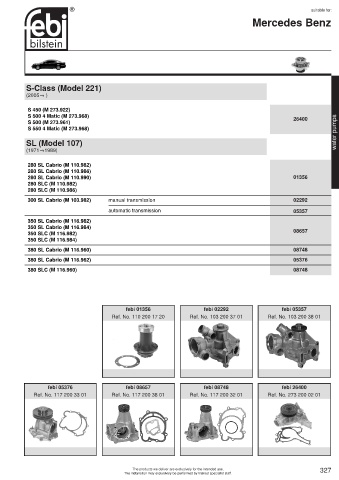 Spare parts cross-references