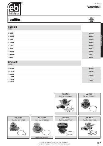 Spare parts cross-references